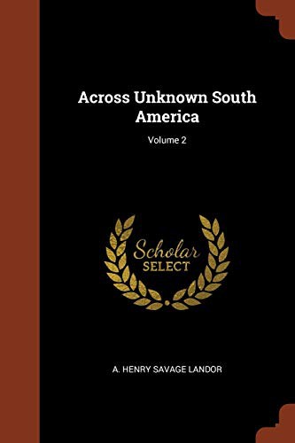 جلد کتاب Across Unknown South America