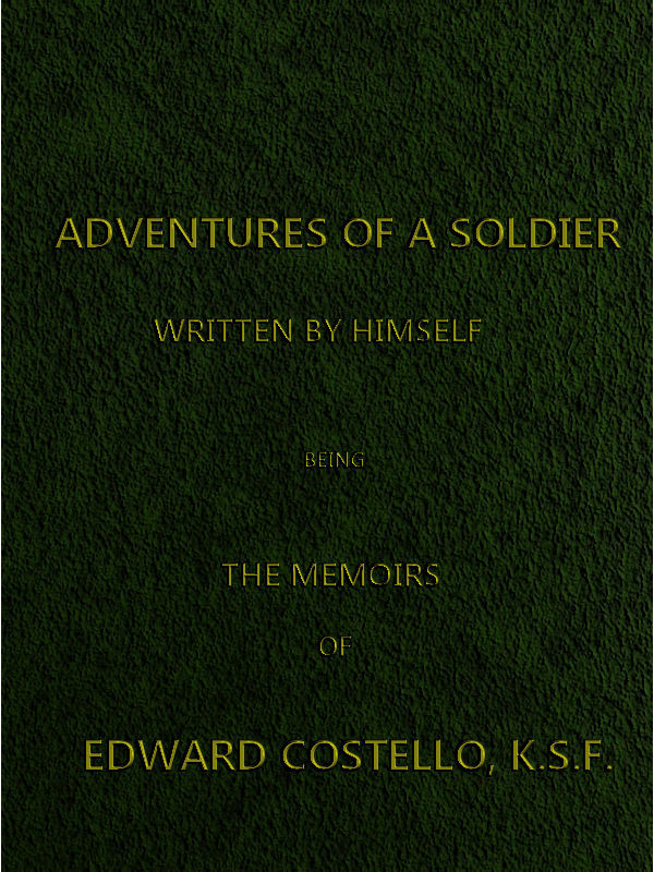 جلد کتاب Adventures of a Soldier, Written by Himself
