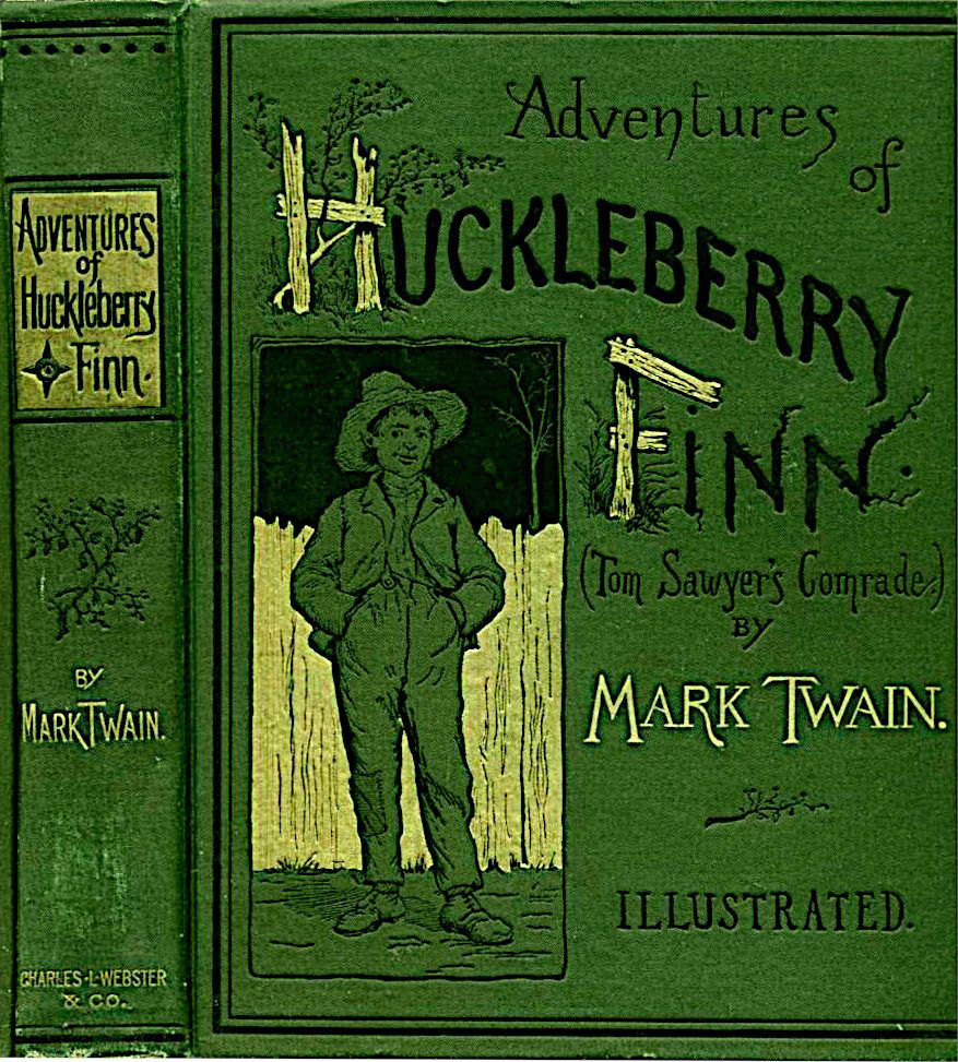 جلد کتاب Adventures of Huckleberry Finn