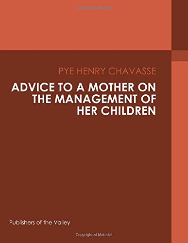 جلد کتاب Advice to a Mother on the Management of Her Children