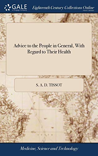 جلد کتاب Advice to the People in General, with Regard to Their Health