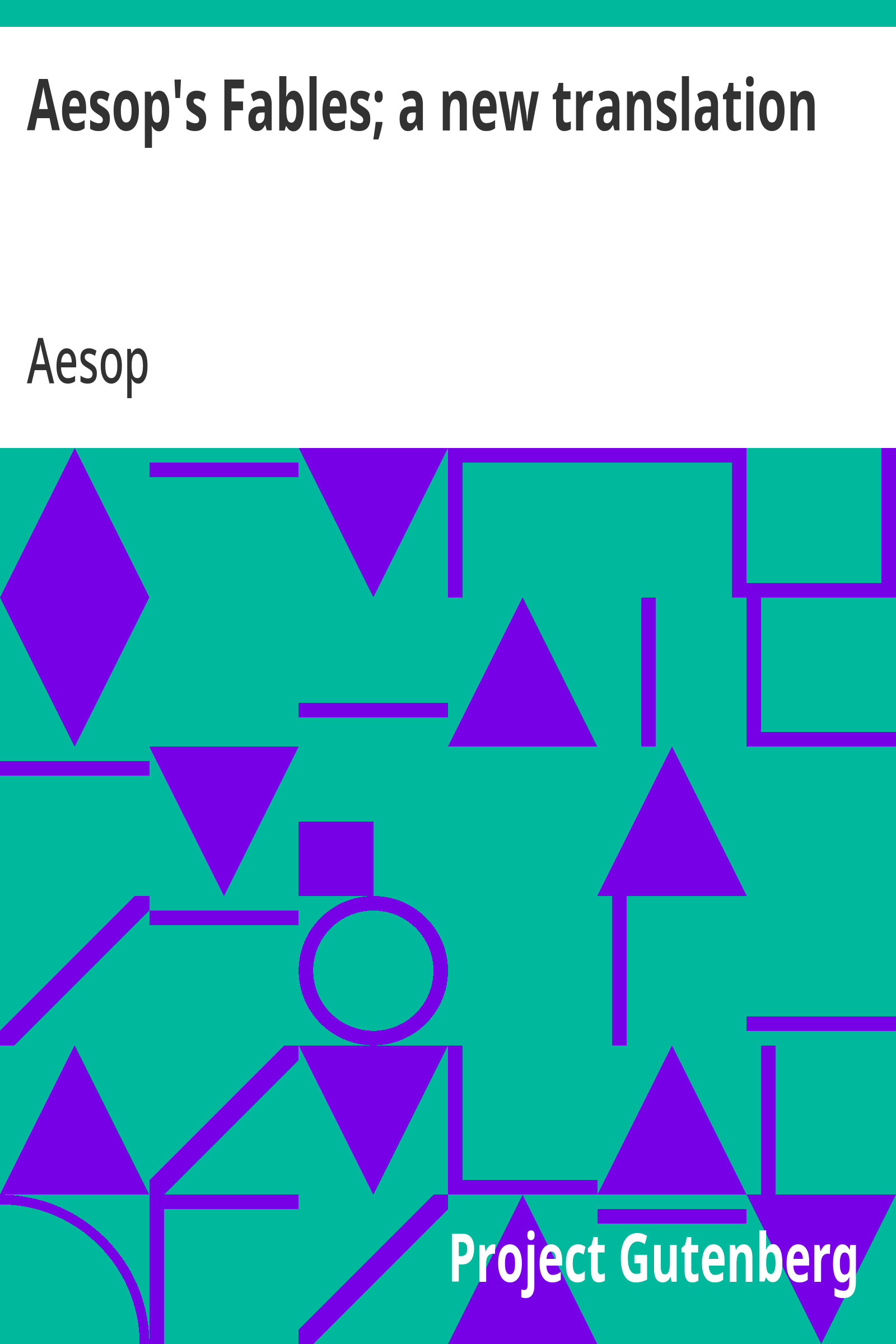 جلد کتاب Aesop's Fables