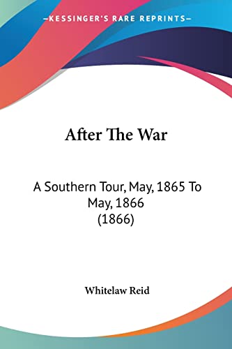 جلد کتاب After the War: A Southern Tour