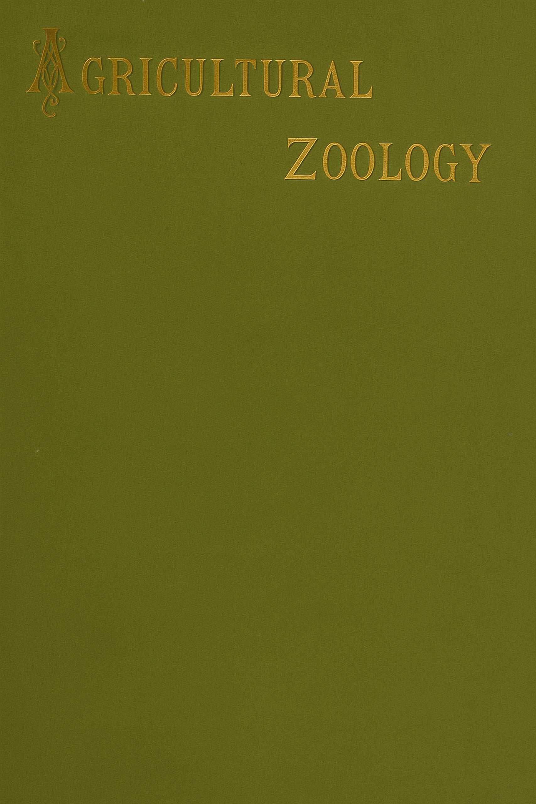 جلد کتاب Agricultural Zoology