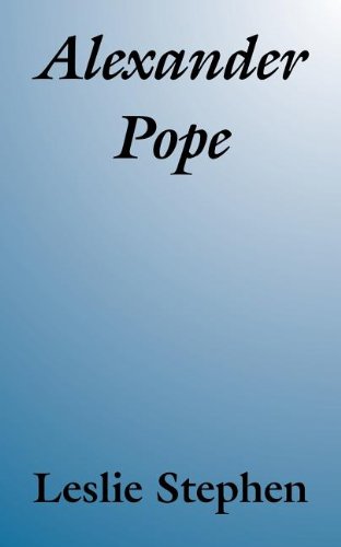 جلد کتاب Alexander Pope