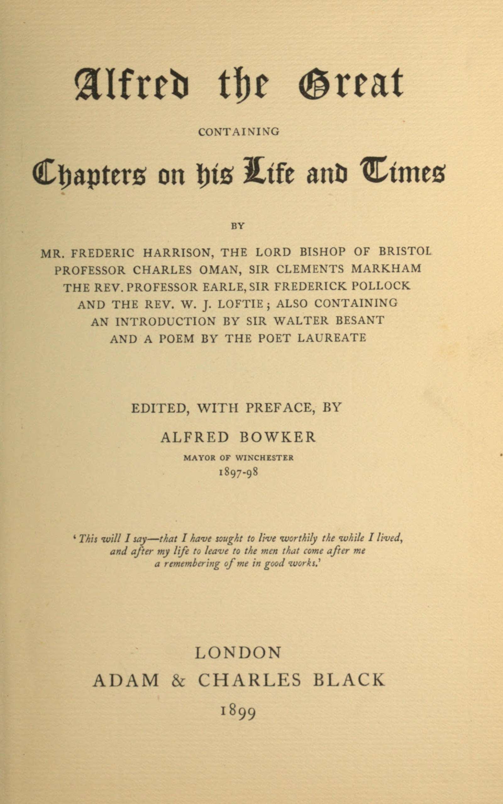 جلد کتاب Alfred the Great