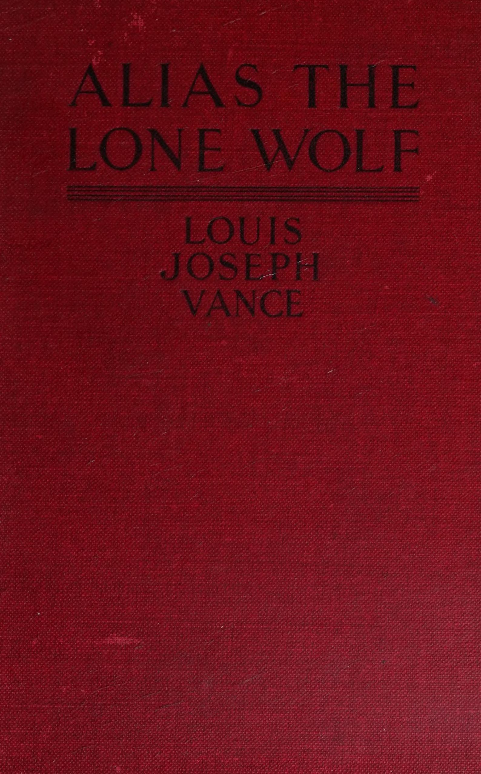 جلد کتاب Alias the Lone Wolf