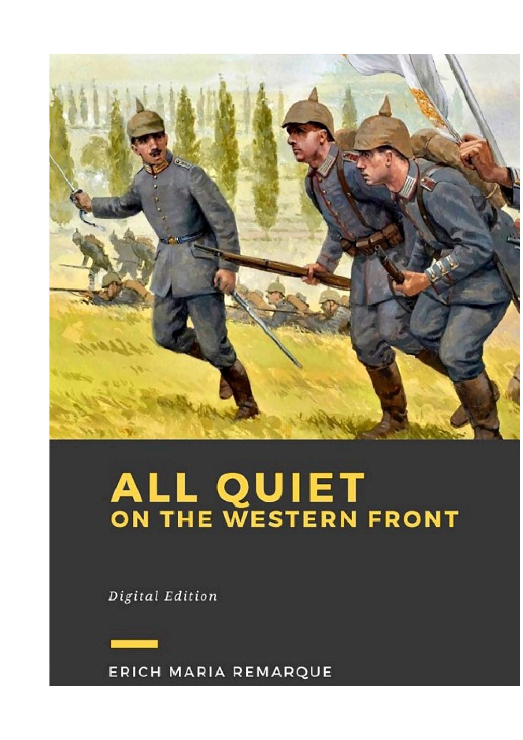 جلد کتاب All Quiet on the Western Front