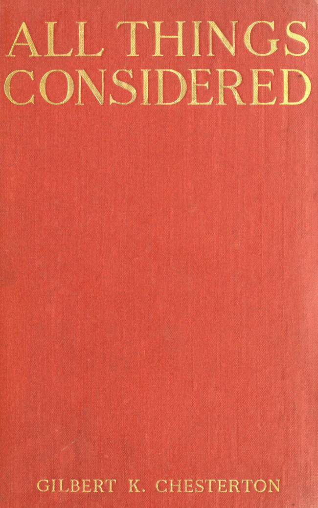 جلد کتاب All Things Considered