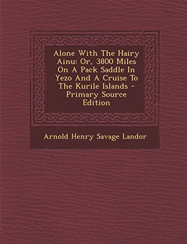 جلد کتاب Alone with the Hairy Ainu