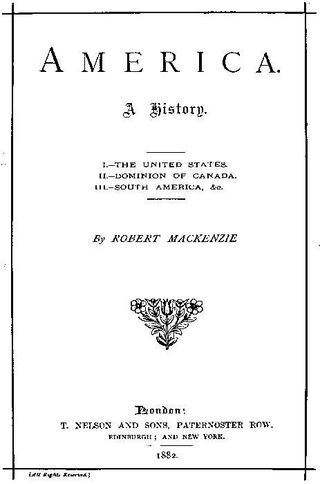 جلد کتاب America: A history