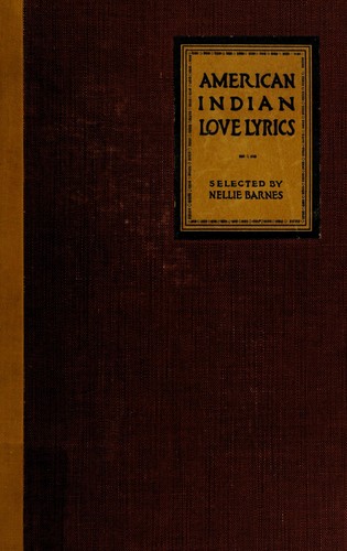 جلد کتاب American Indian Love Lyrics