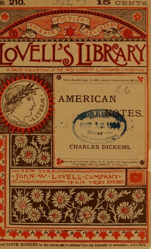جلد کتاب American Notes