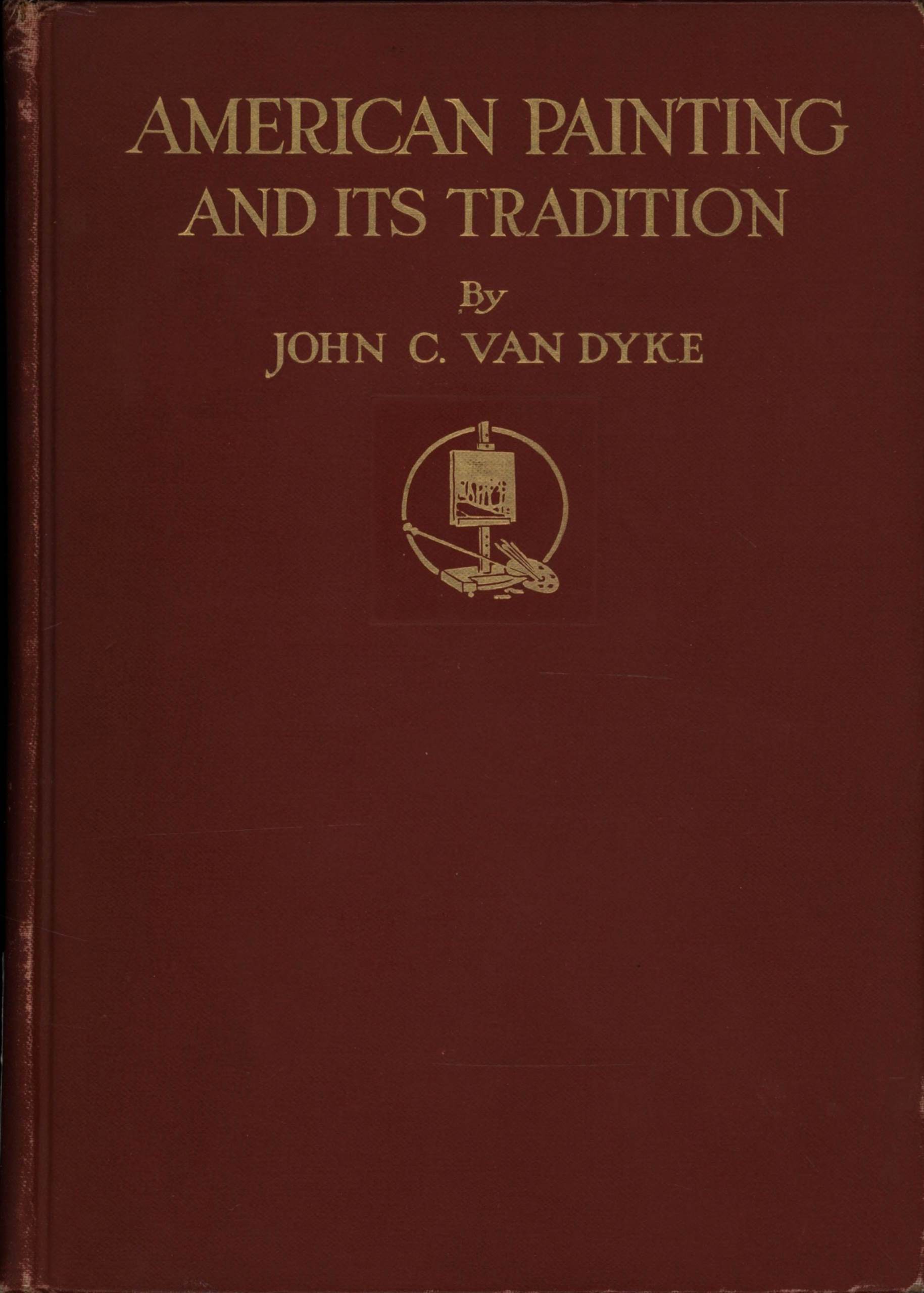 جلد کتاب American painting and its tradition