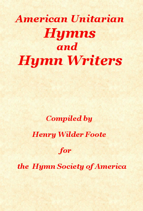 جلد کتاب American Unitarian Hymn Writers and Hymns