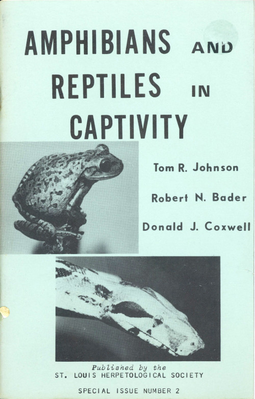 جلد کتاب Amphibians and Reptiles in Captivity