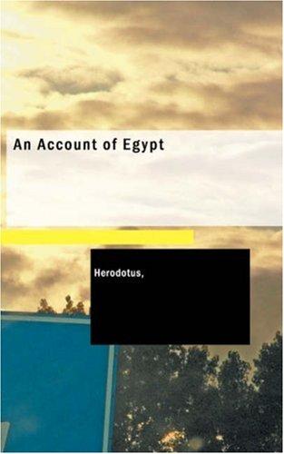 جلد کتاب An Account of Egypt