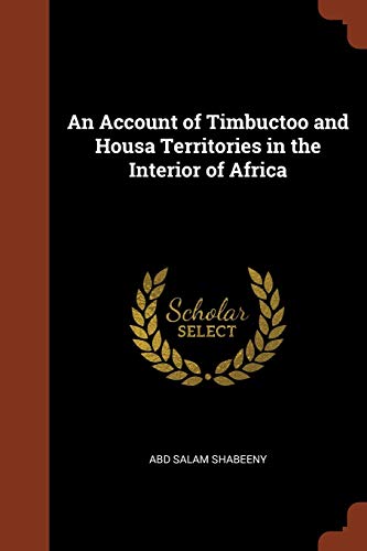 جلد کتاب An Account of Timbuctoo and Housa Territories in the Interior of Africa