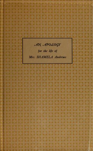 جلد کتاب An Apology for the Life of Mrs. Shamela Andrews