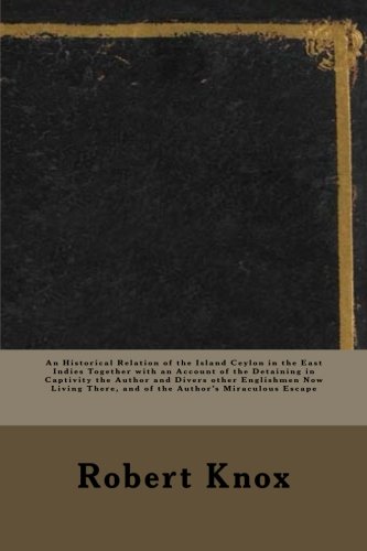 جلد کتاب An Historical Relation of the Island Ceylon