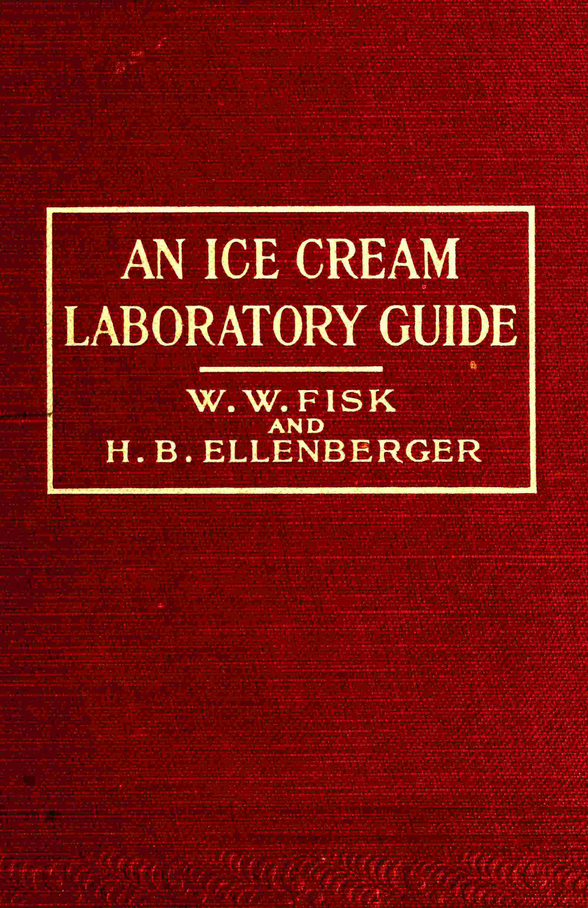 جلد کتاب An Ice Cream Laboratory Guide