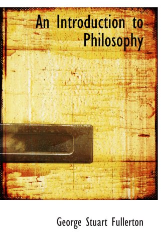 جلد کتاب An Introduction to Philosophy