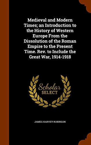 جلد کتاب An Introduction to the History of Western Europe
