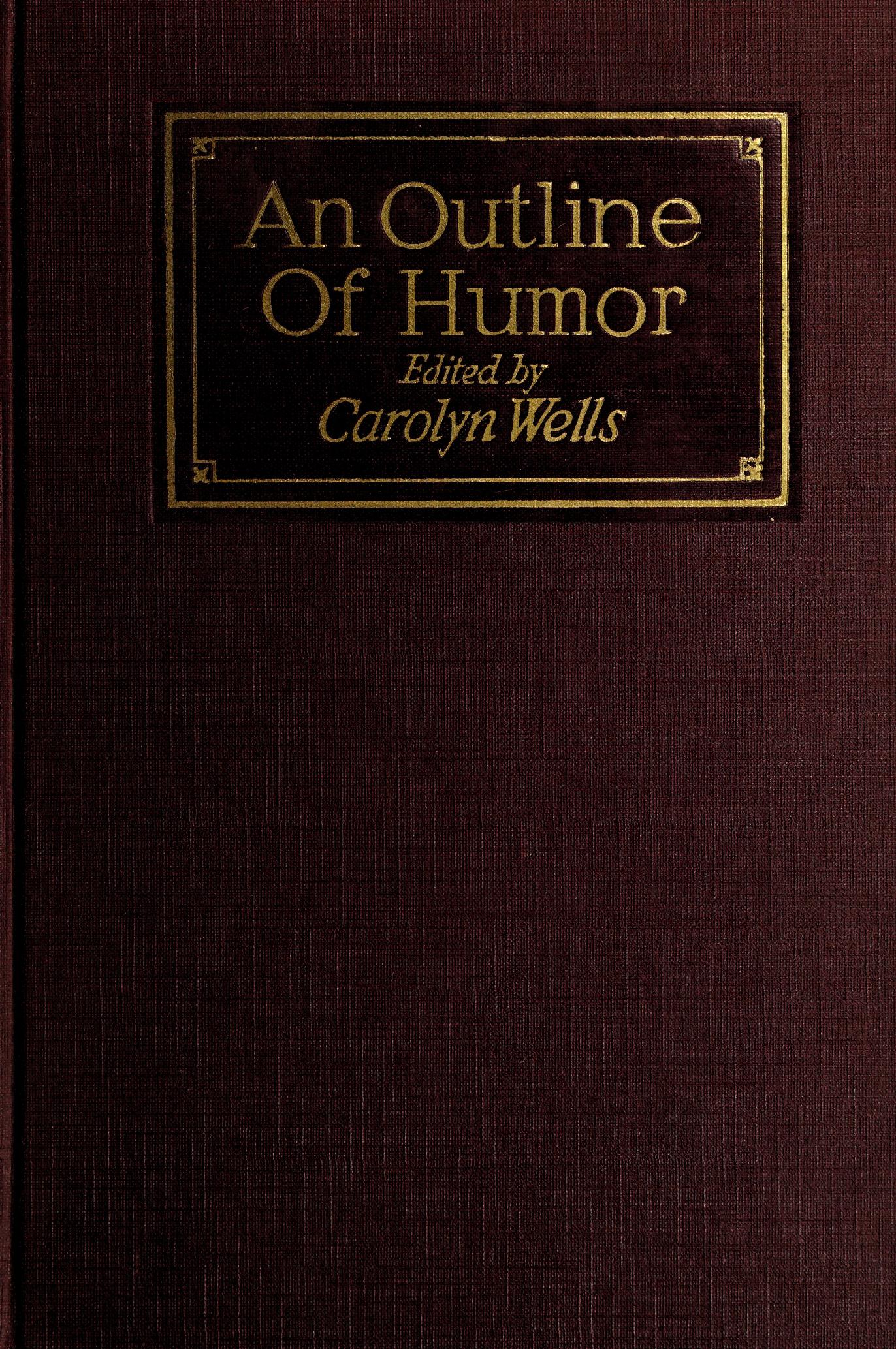 جلد کتاب An Outline of Humor