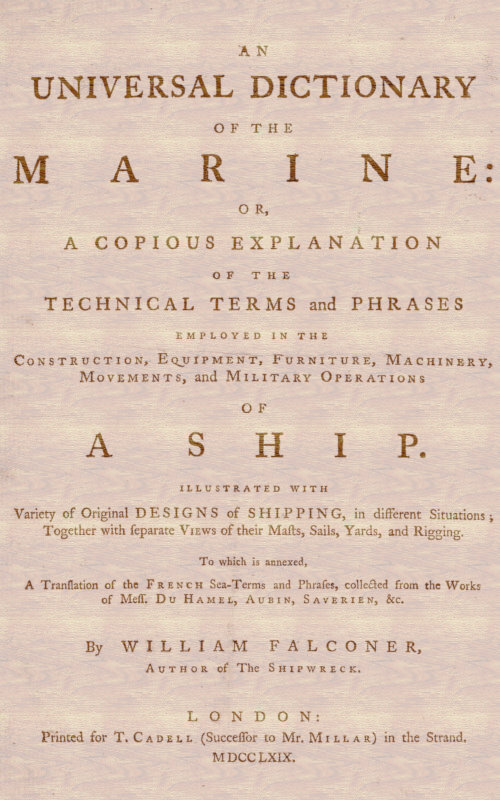 جلد کتاب An Universal Dictionary of the Marine