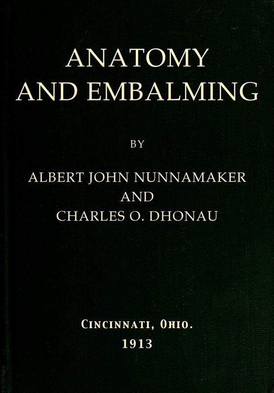 جلد کتاب Anatomy and Embalming