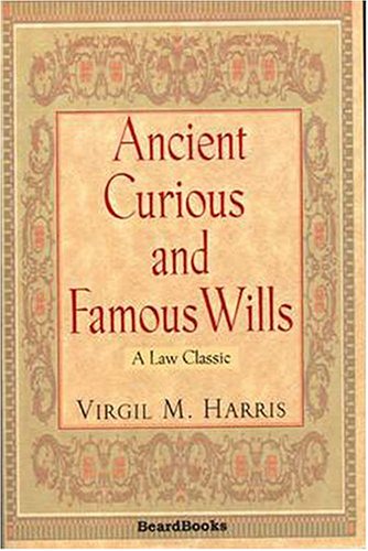 جلد کتاب Ancient, Curious, and Famous Wills