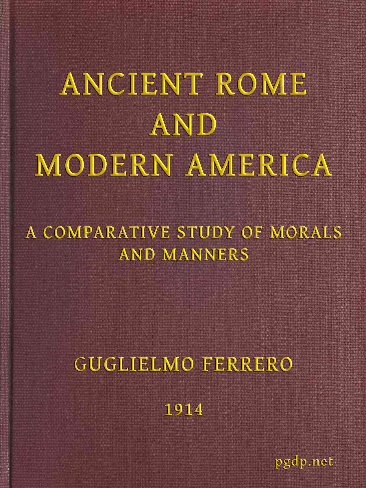 جلد کتاب Ancient Rome and Modern America