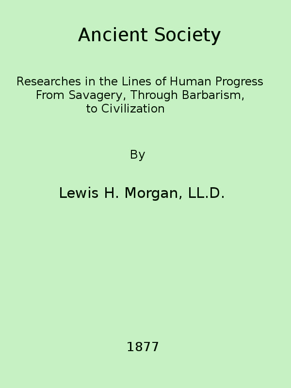جلد کتاب Ancient Society
