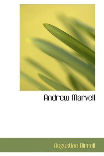 جلد کتاب Andrew Marvell