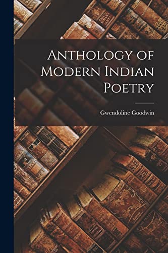 جلد کتاب Anthology of modern Indian poetry