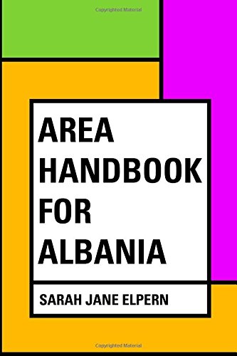جلد کتاب Area Handbook for Albania