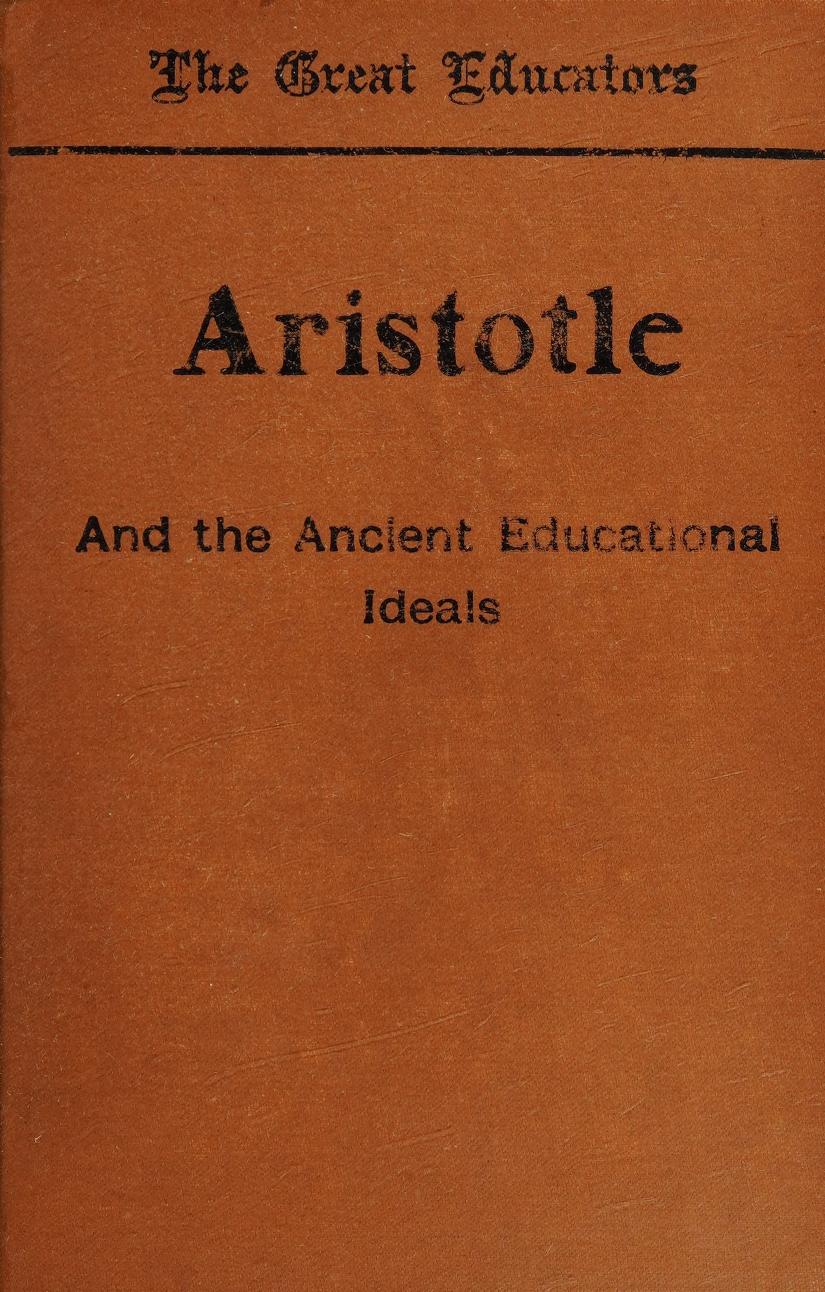 جلد کتاب Aristotle and Ancient Educational Ideals