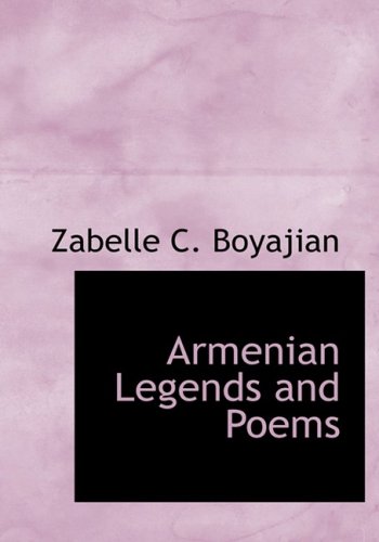 جلد کتاب Armenian Legends and Poems