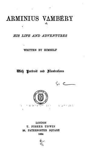 جلد کتاب Árminius Vambéry, His Life and Adventures