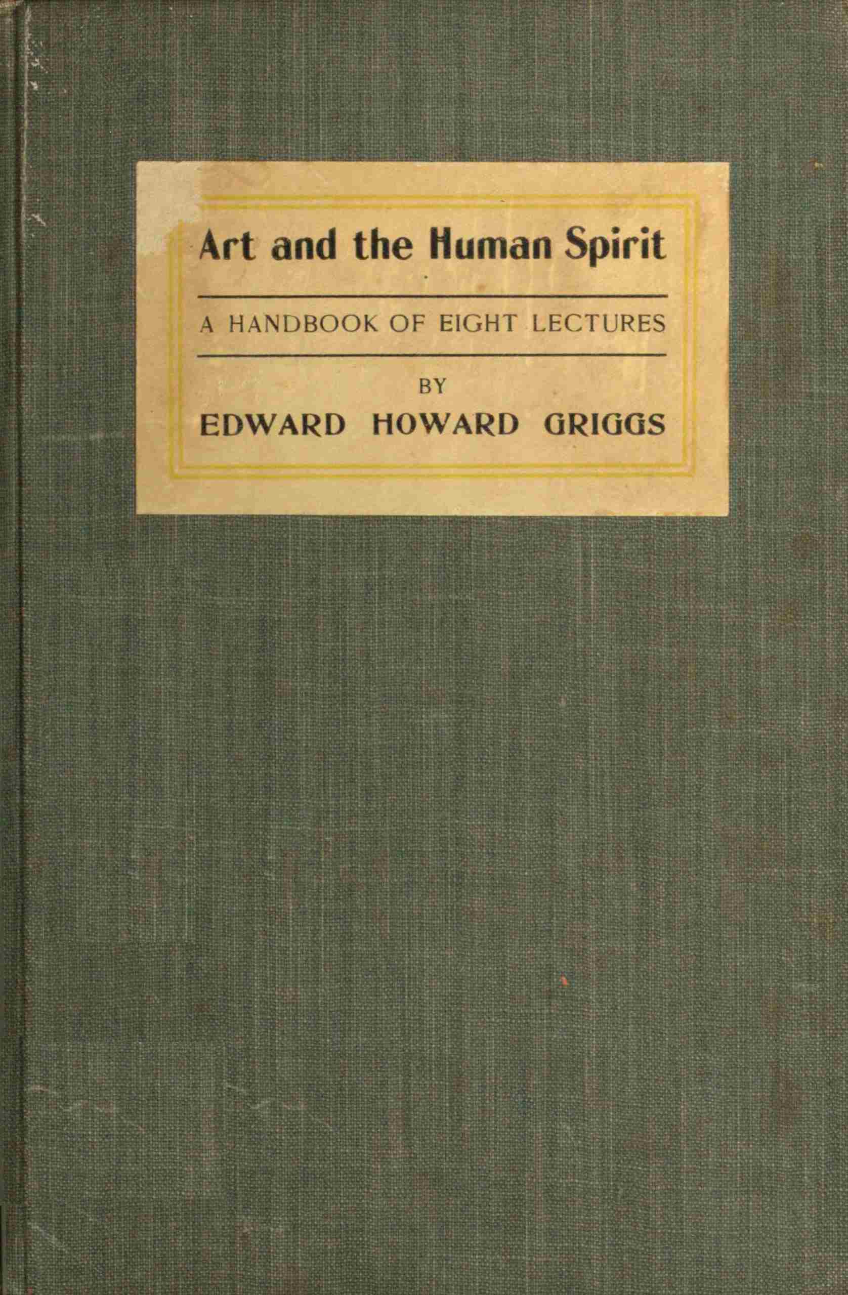 جلد کتاب Art and the Human Spirit