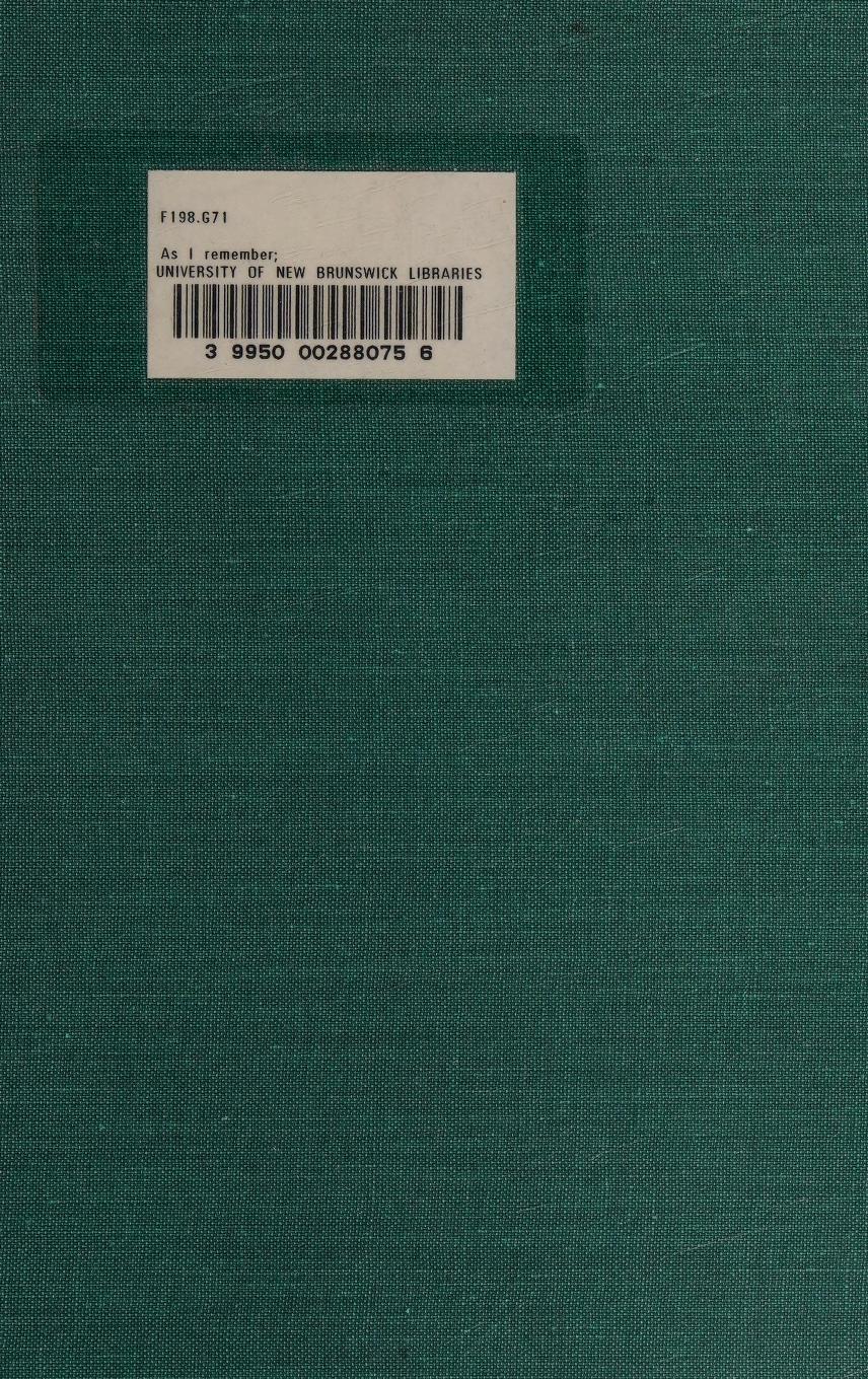 جلد کتاب As I Remember: Recollections of American Society