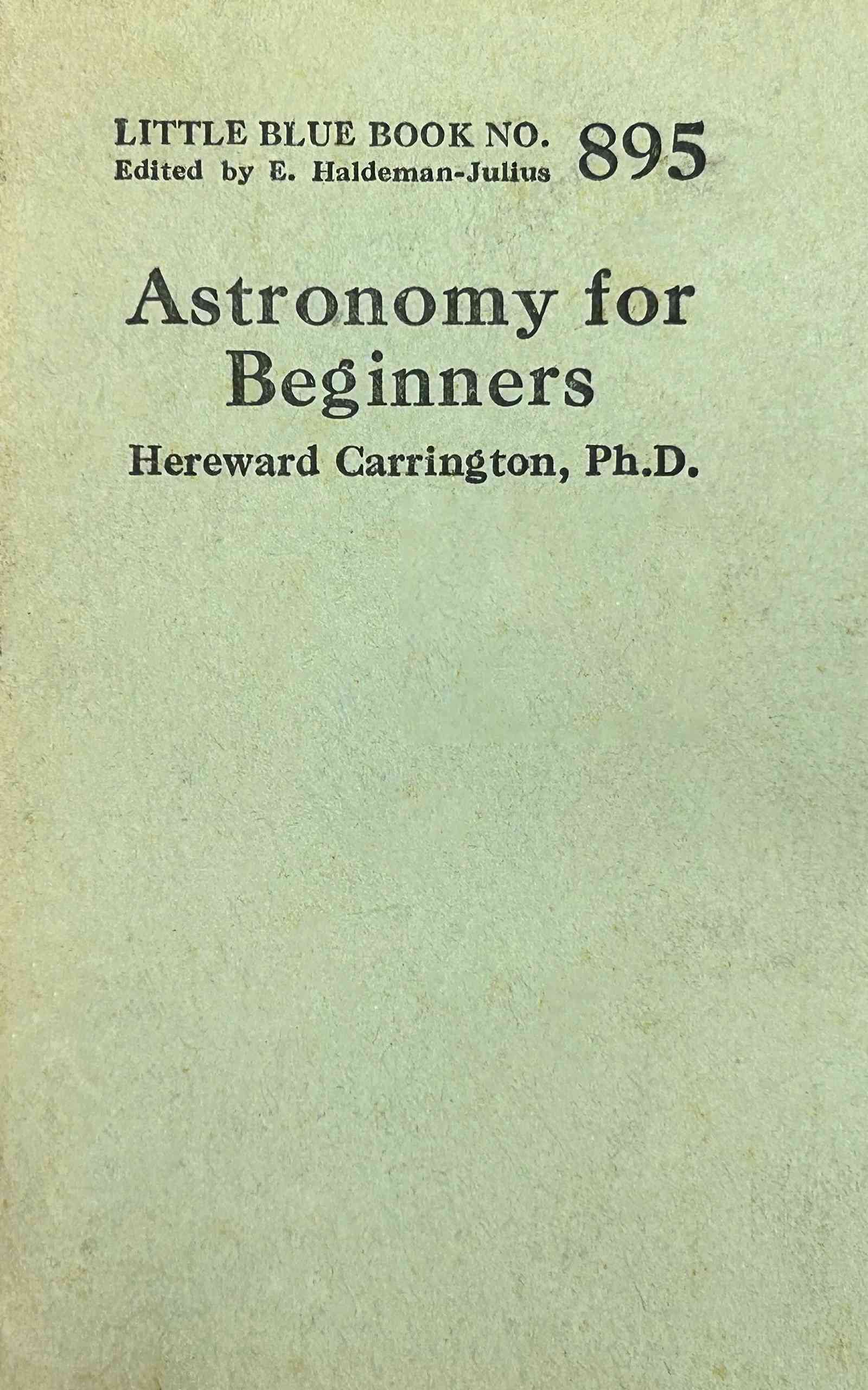 جلد کتاب Astronomy for Beginners
