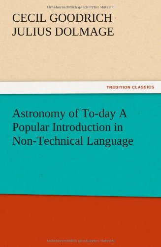جلد کتاب Astronomy of To-day