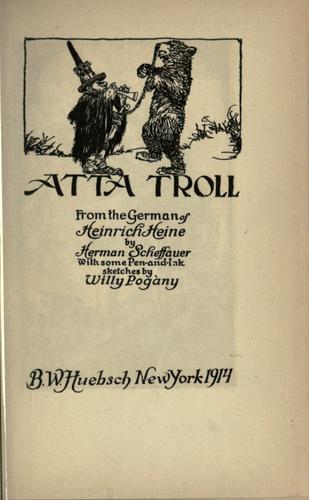 جلد کتاب Atta Troll