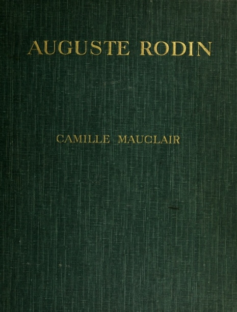 جلد کتاب Auguste Rodin