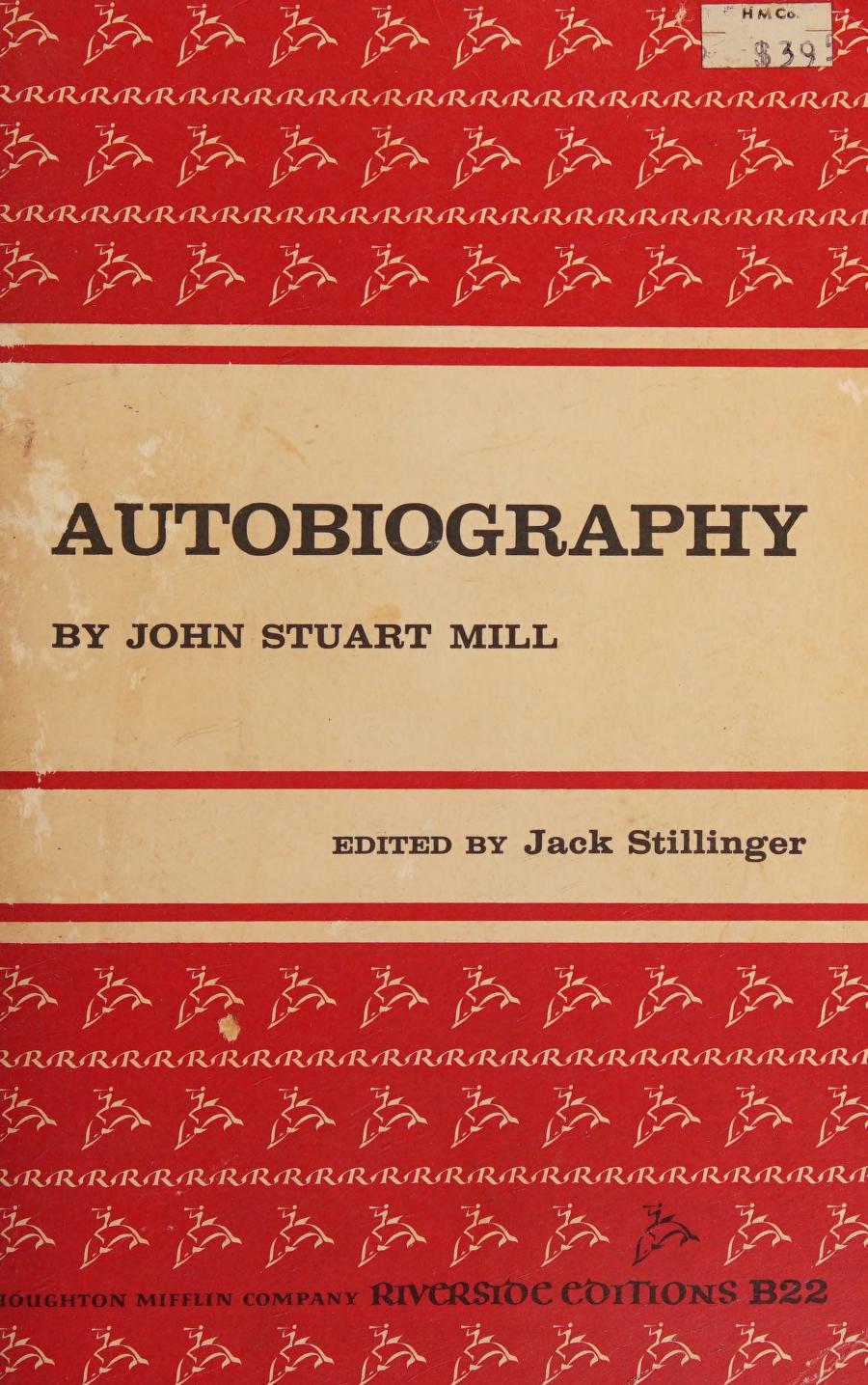 جلد کتاب Autobiography