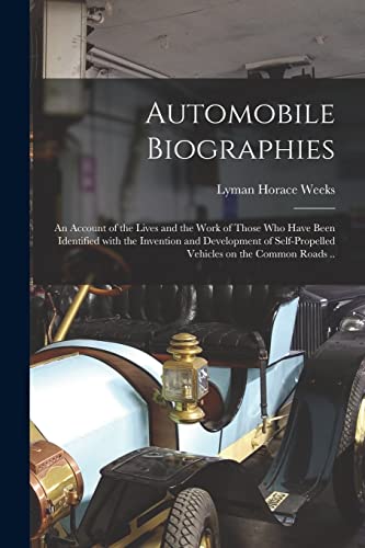 جلد کتاب Automobile Biographies