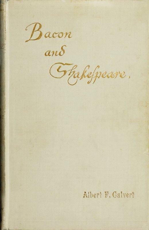 جلد کتاب Bacon and Shakespeare