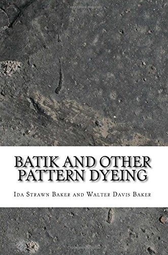 جلد کتاب Batik and Other Pattern Dyeing