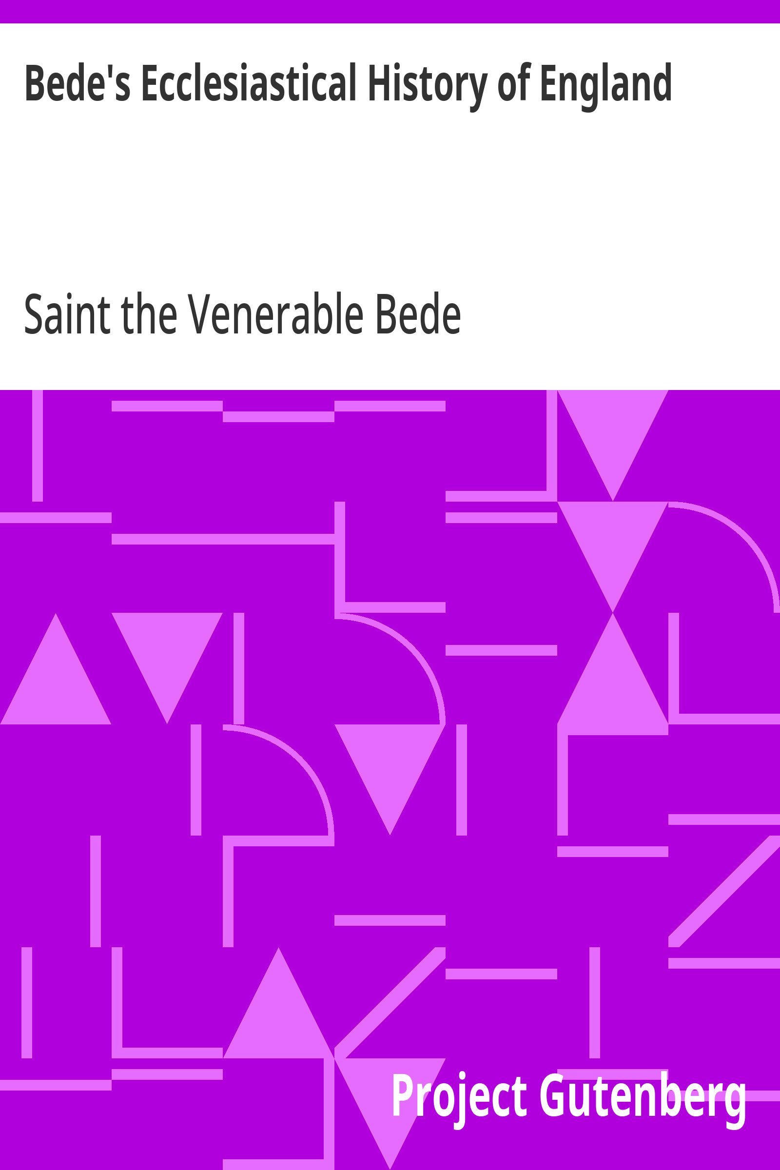 جلد کتاب Bede's Ecclesiastical History of England